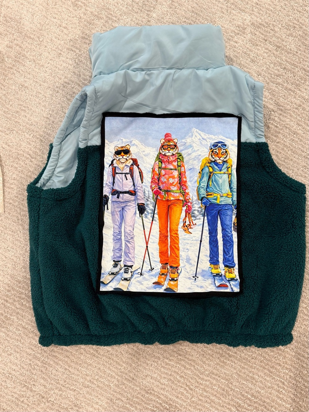 Backcountry Ski graphic vest